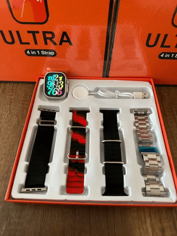 Watch 8 Ultra 4 in 1 Straps Smart Watch